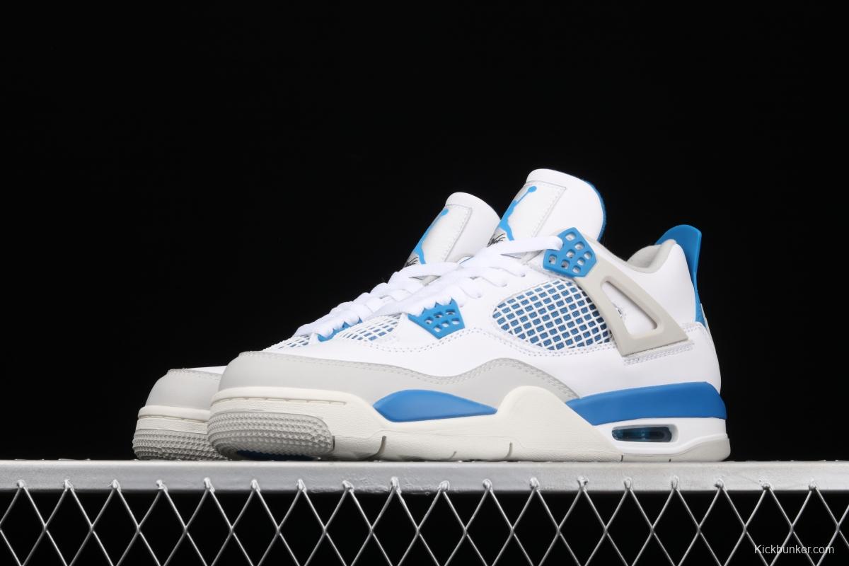 Air Jordan 4 Retro Military Blue White Blue 308497-105