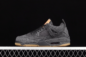 Levi's x Air Jordan 4 Levi joint name tannin black AO2571-001