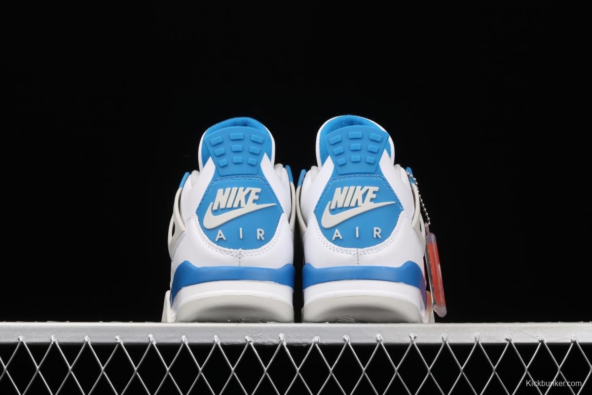 Air Jordan 4 Retro Military Blue White Blue 308497-105