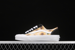 Vans Style 36 SF Sunflower Daisy PEACEMINUSONE short head Limited Edition Skateboard shoes VN0A5HFF6SR