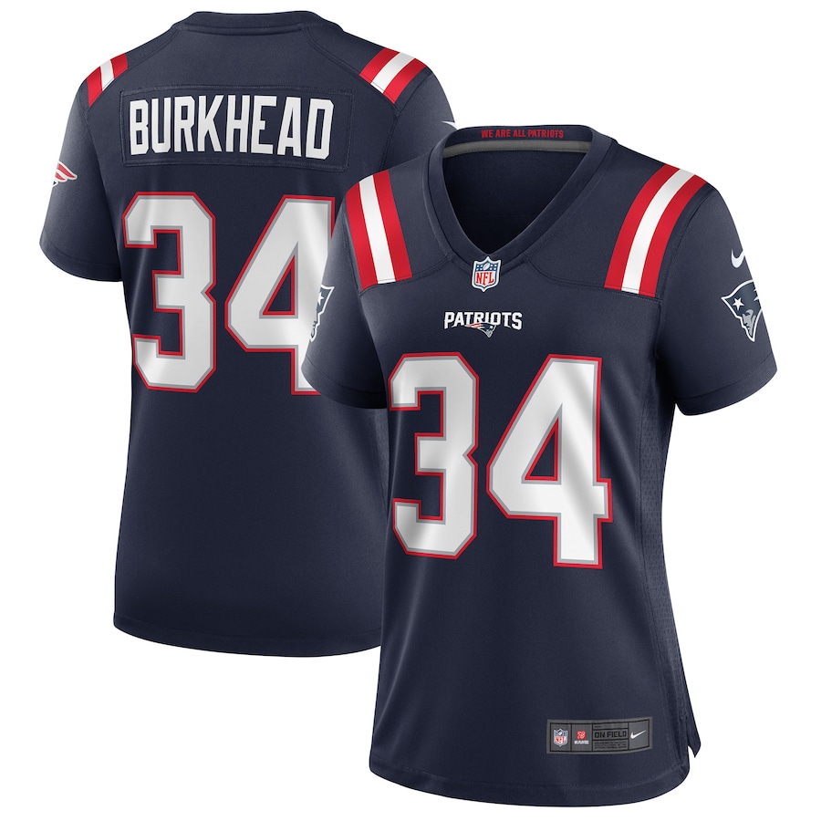 Women's Rex Burkhead Navy Player Limited Team Jersey