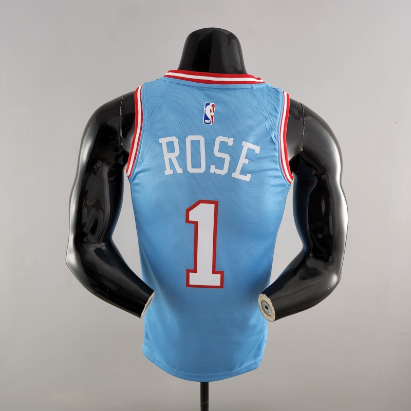 Chicago Bulls ROSE#1 Blue NBA Jersey
