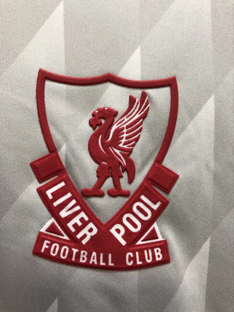 Retro 89/91 Long Sleeve Liverpool Away Soccer Jersey