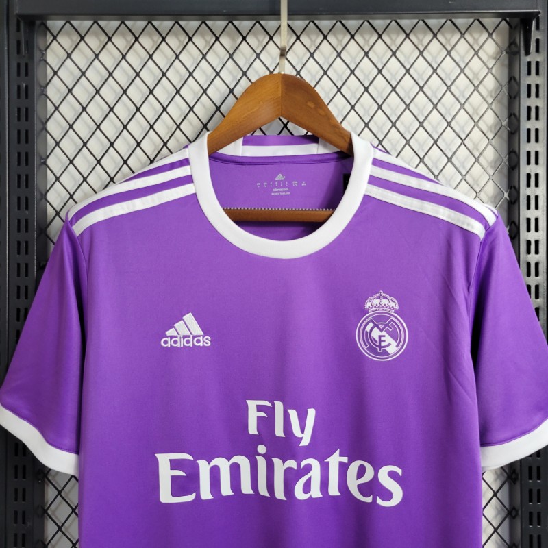 Retro Real Madrid 17/18 Away Purple Jersey