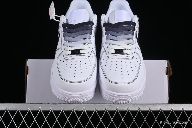 Nike Air Force 1 '07 Low Custom Anime Theme Gradient Brown Swoosh Casual Sneakers - FN0366-103