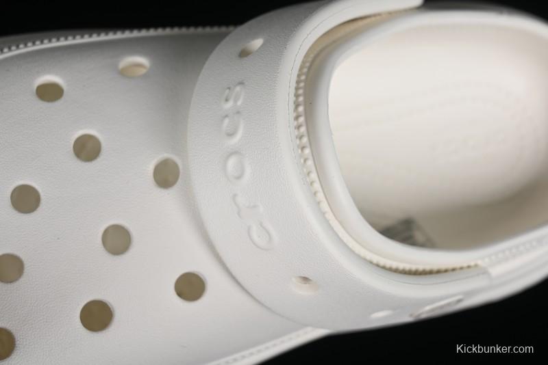 Crocs Classic Clog Retro Beach Sandals with Adjustable Heel Strap and Thick Sole - B.D4