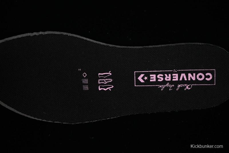 Converse Chuck 70s Low-Top Casual Sneakers with Black-Pink Chain Design - A09542C