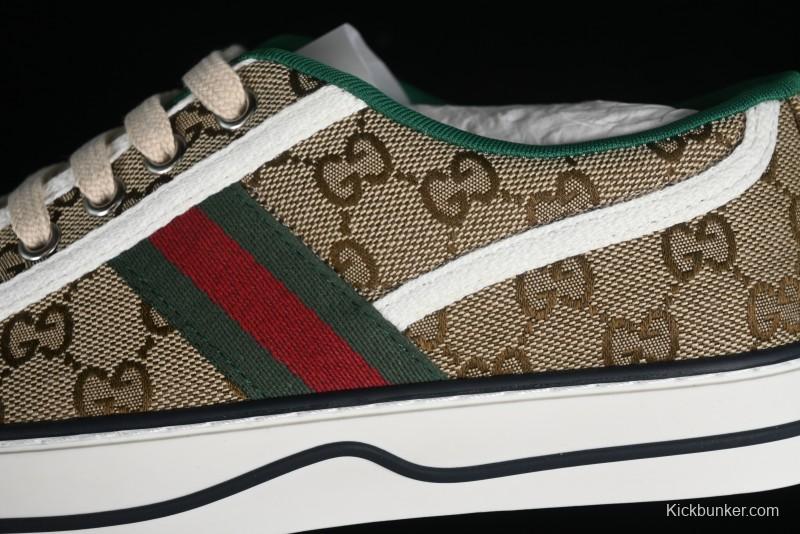 Gucci Tennis 1977 Print Sneaker Retro Casual Canvas Shoes - 02JPO9064