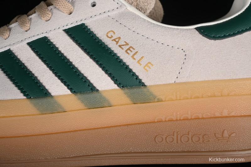 Adidas Originals Gazelle Bold ID7056 Low-Top Sneakers with Thick Sole for Casual Wear, Slip-Resistant and Durable - ID7056