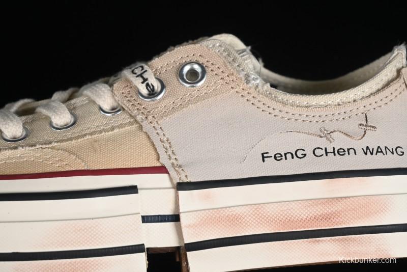 Feng Chen Wang Converse Chuck 70 Low 2-in-1 Deconstructed Canvas Sneakers - A07718C