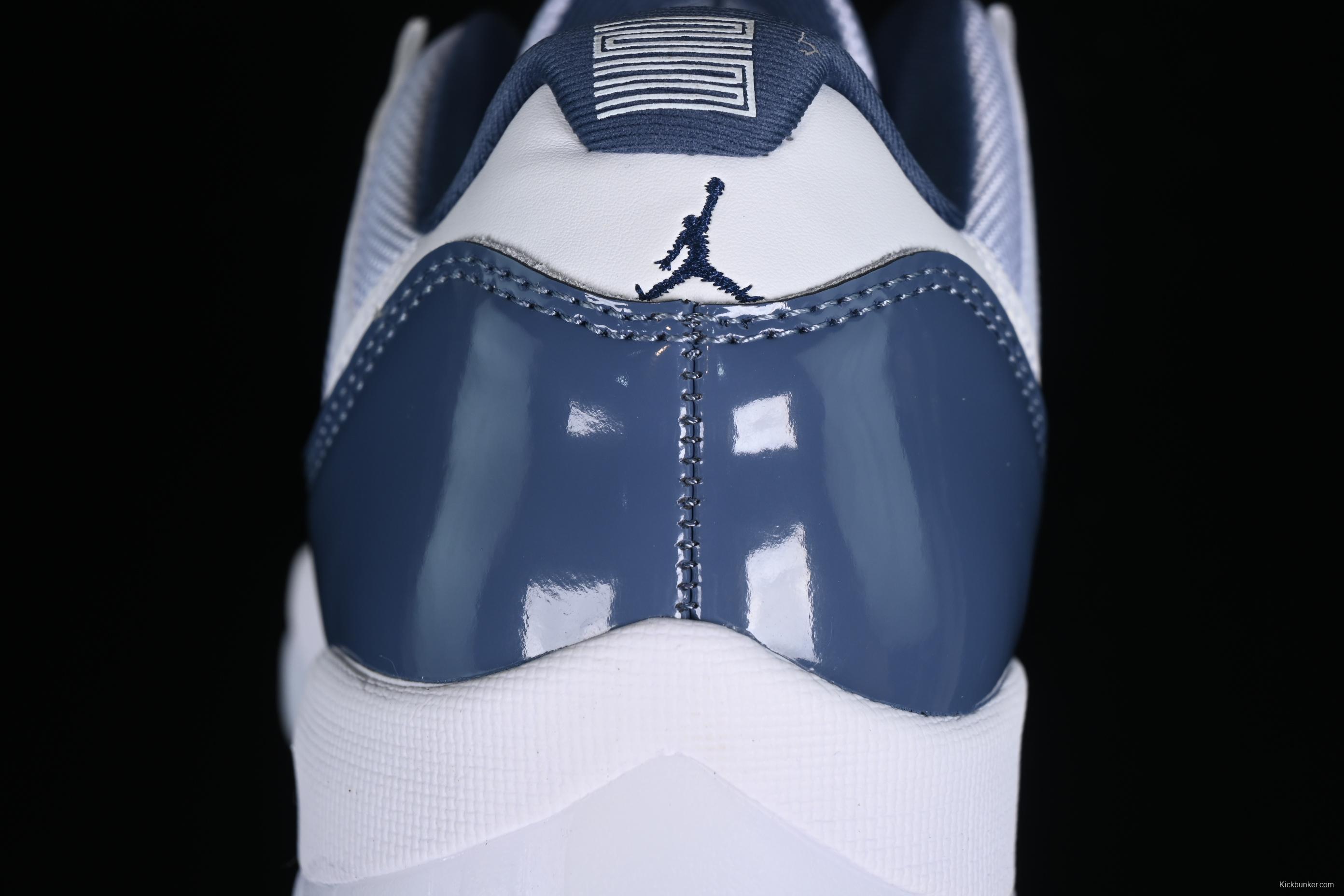 Nike Air Jordan 11 Low "Diffused Blue" Retro Basketball Shoes with Patent Leather Accents - FV5104-104
