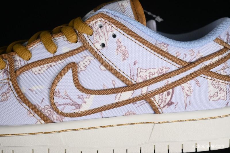 Nike SB Dunk Low Premium "Pastoral Print" Skateboarding Shoes - FN5880-001