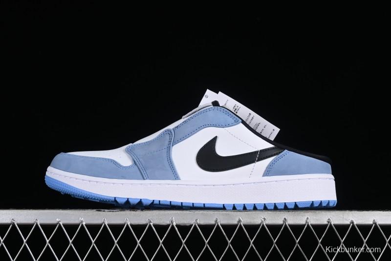Nike Air Jordan 1 Mule Golf Shoes with University Blue Colorway - FJ1214-400