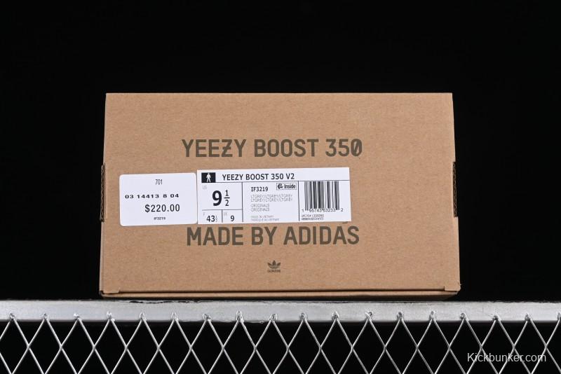 Adidas Yeezy 350 Boost V2 Running Shoes with Space Ash Colorway - IF3219