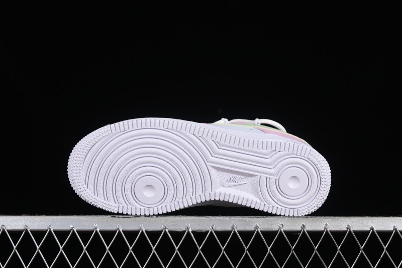 Nike Air Force 1 '07 Low Casual Sneakers with Dreamy Butterfly & Pastel Macaron Colorway - VV1998-013