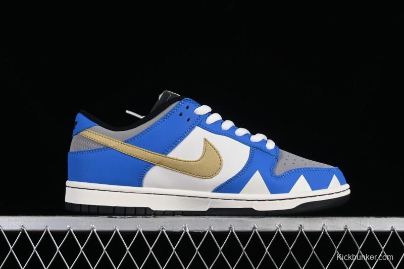 Nike SB Dunk Low Power Rangers Triceratops Colorway Low-Top Casual Skateboarding Shoes - ZZ1998-007