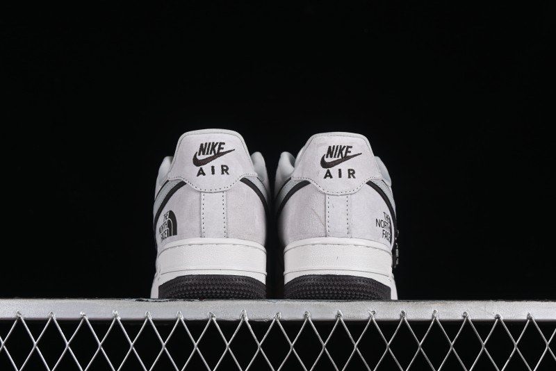 Nike Air Force 1'07 Low The North Face CDG Collaboration - Beige Grey Pigskin Low-Top Casual Sneakers - HD1968-015