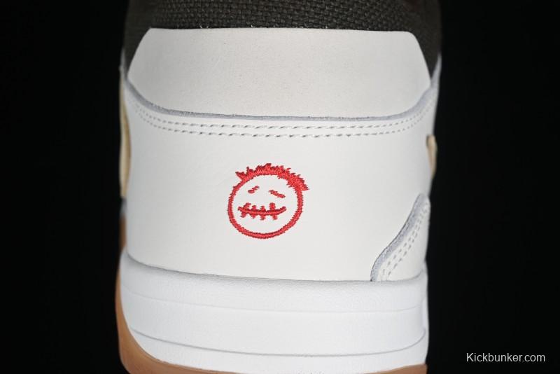 Nike Travis Scott x Jordan Cut The Check AJ1 Basketball Shoes with Velcro Design - FZ8117-100