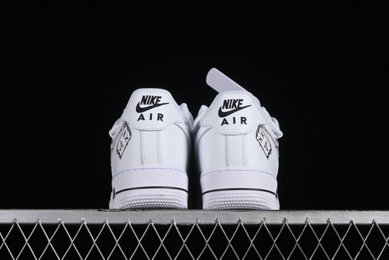 Nike Air Force 1 '07 Low Graffiti Casual Sneakers - CV9879-541