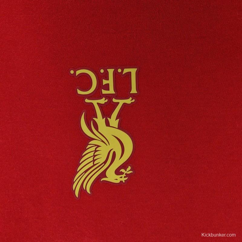 24/25 Liverpool Navy/Red/Black/Beige/Grey Hoodie WIth Black Badge