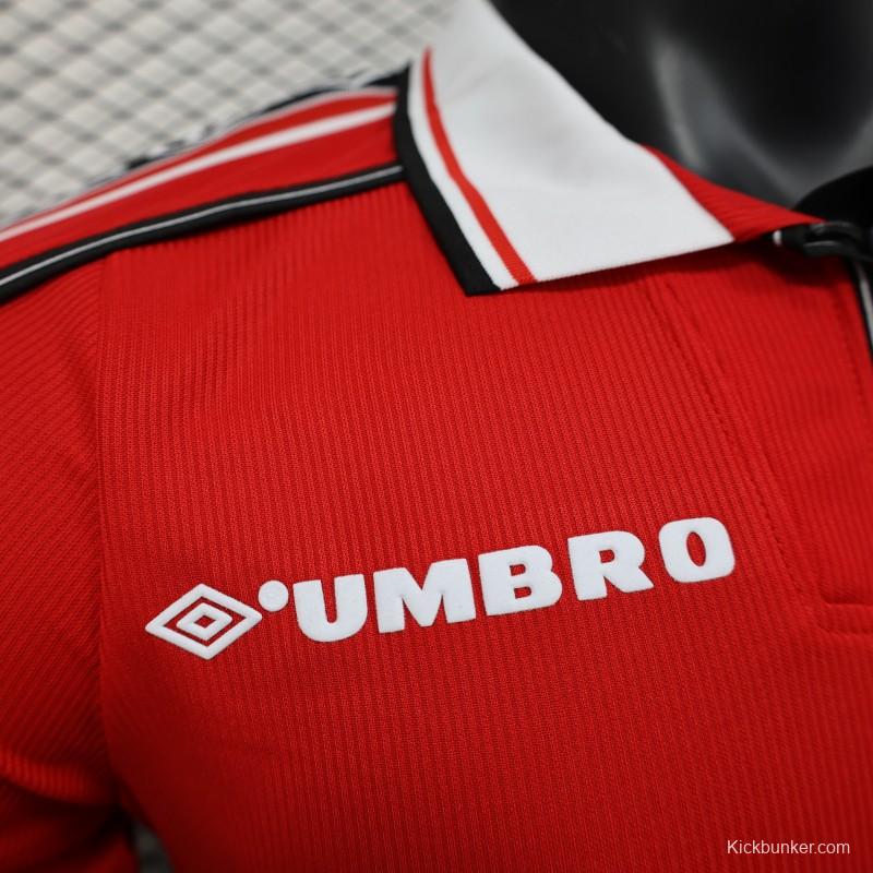 Player Version 98/99 Manchester United Home Jersey