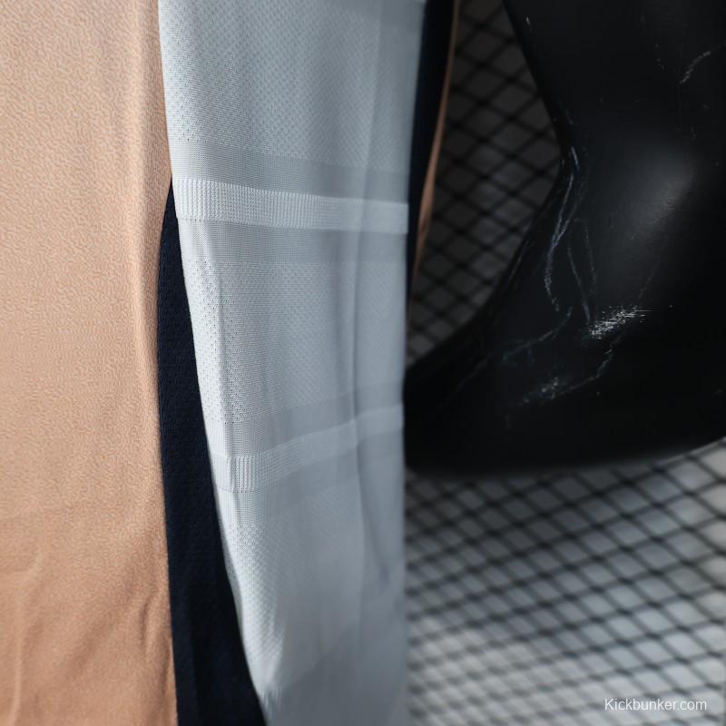 Player Version 2025 Spain Pre-Match White with Geometric Pattern Jersey