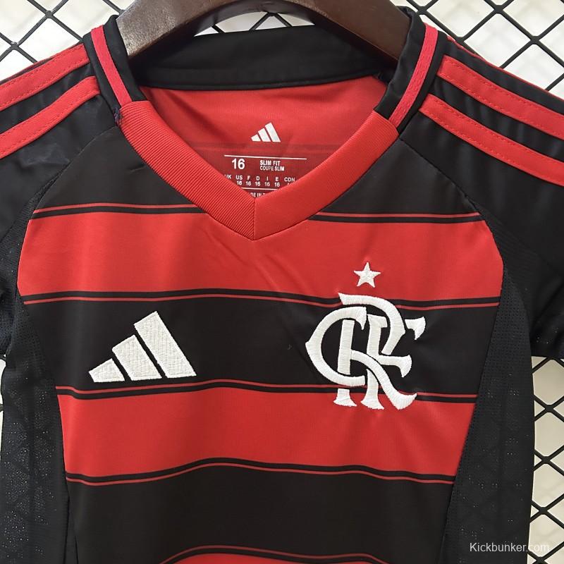 25/26 Kids Flamengo Home Size 16-28 Jersey
