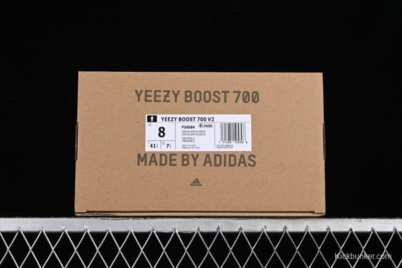 Adidas Yeezy Boost 700 V2 Inertia Running Shoes with 3M Reflective Design - FU6684