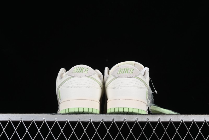Nike SB Dunk Low Bape Collaboration - Apple Green Anniversary High-End Custom Low-Top Casual Skate Shoes - CF3688-010