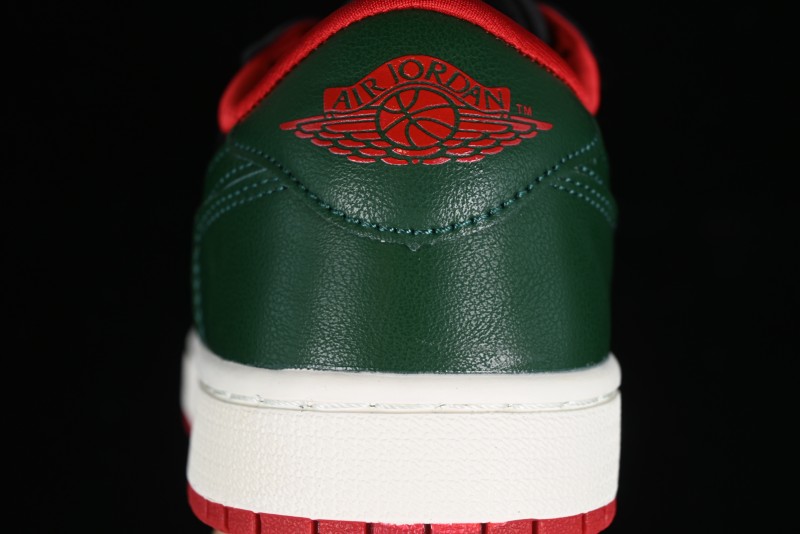 Nike Air Jordan 1 Low AJ1 Black Green Casual Sneakers - CZ0775-036