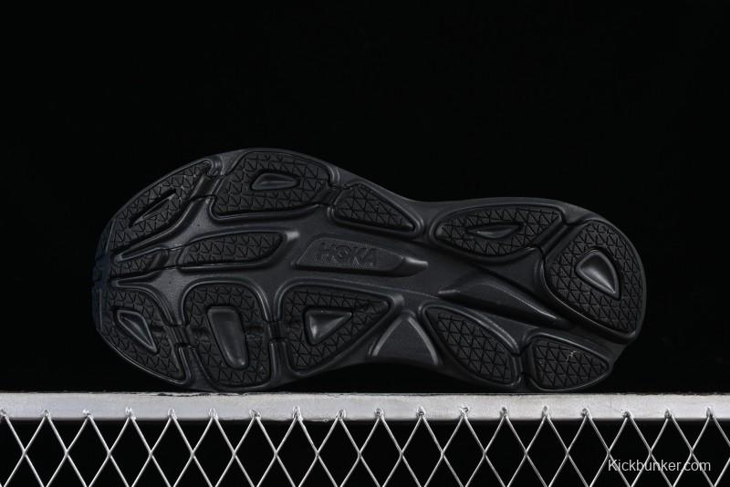 HOKA ONE ONE Bondi 8 Functional Cushioned Running Shoes with Engineered Mesh Upper - 1123202 BBLC
