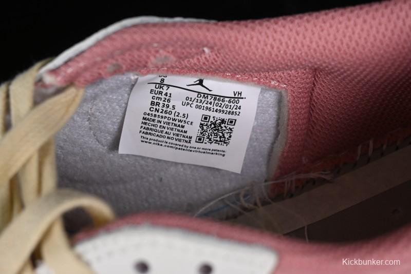 Nike Travis Scott x Air Jordan 1 Low OG AJ1 Reverse Swoosh Sneakers - DM7866-600