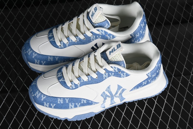 New York Yankees MLB Chunky Runner Denim Monogram Lightweight Casual Sneakers - 3ARNCRD4N50BLS