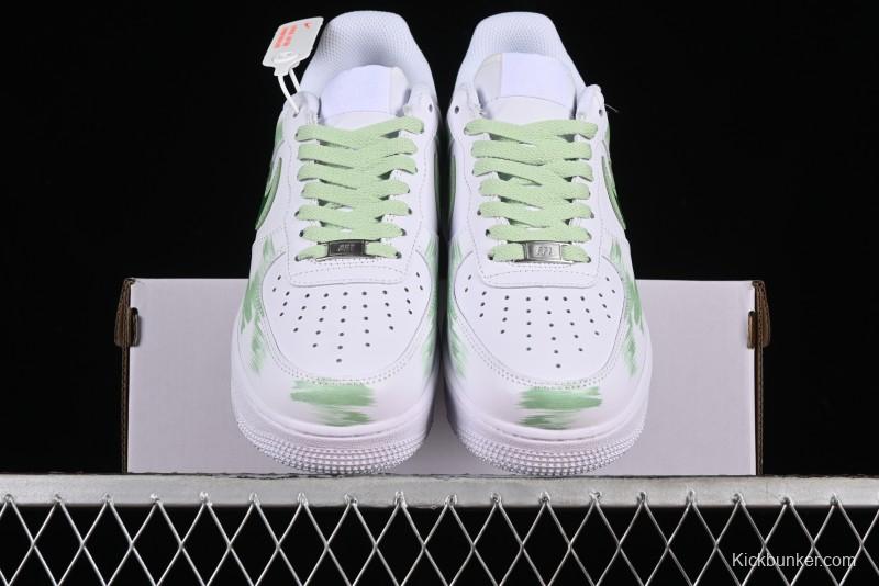 Nike Air Force 1 '07 Low Custom Hand-Painted Anime Theme with Swoosh Shadow and Strap - CW2288-111