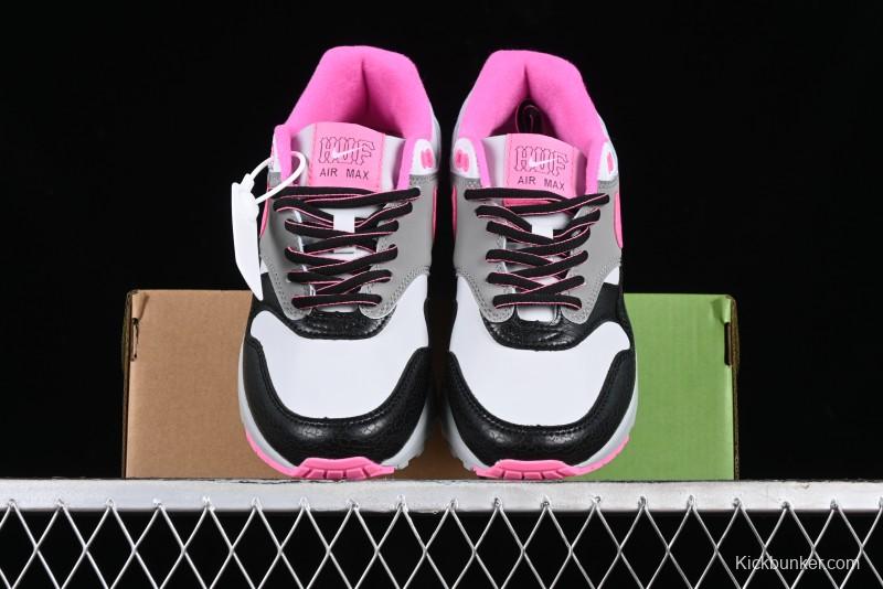 Nike Air Max 1 Retro Running Shoes with Half-Sole Air Cushion - HF3713-003