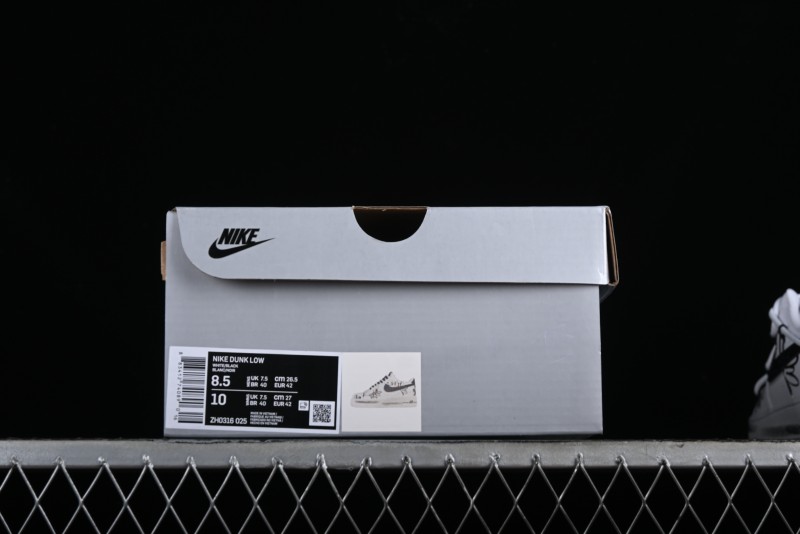 Nike Air Force 1 '07 Low Daisy Print Casual Sneakers with Lace-Up - ZH0316-025
