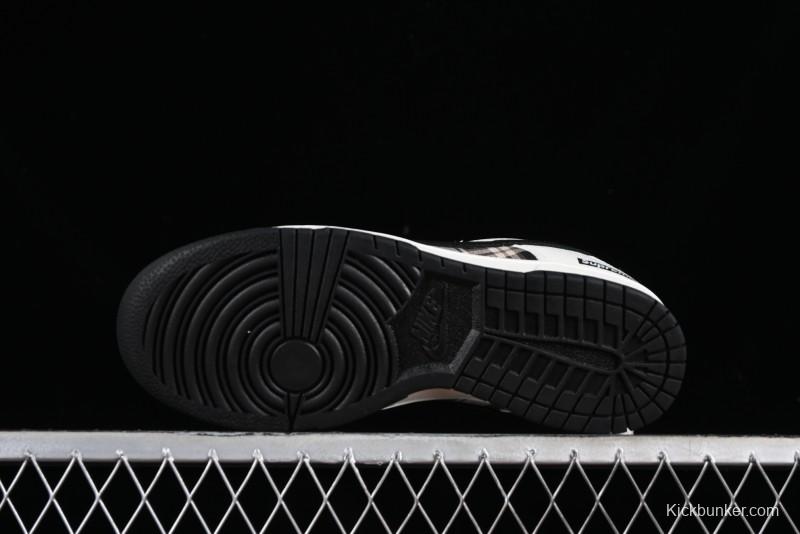 Nike SB Dunk Low Supreme Plaid Colorway Low-Top Casual Skateboarding Shoes - SU1098-061