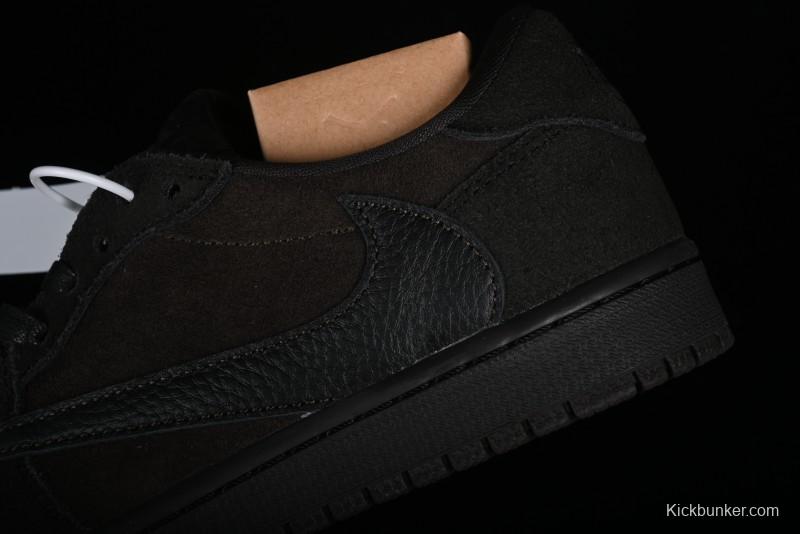 Nike Travis Scott x Air Jordan 1 Low OG AJ1 Reverse Swoosh Sneakers - DM7866-202