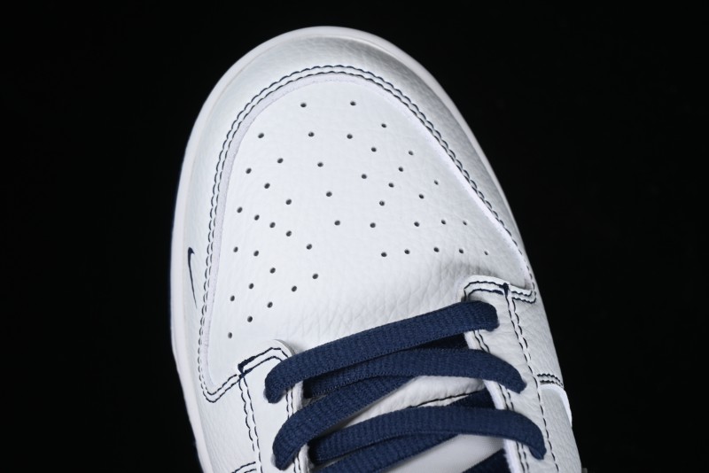 Nike Supreme x SB Dunk Low Collaboration - Navy Blue Anniversary High-End Custom Low-Top Casual Skate Shoes - DY1503-005