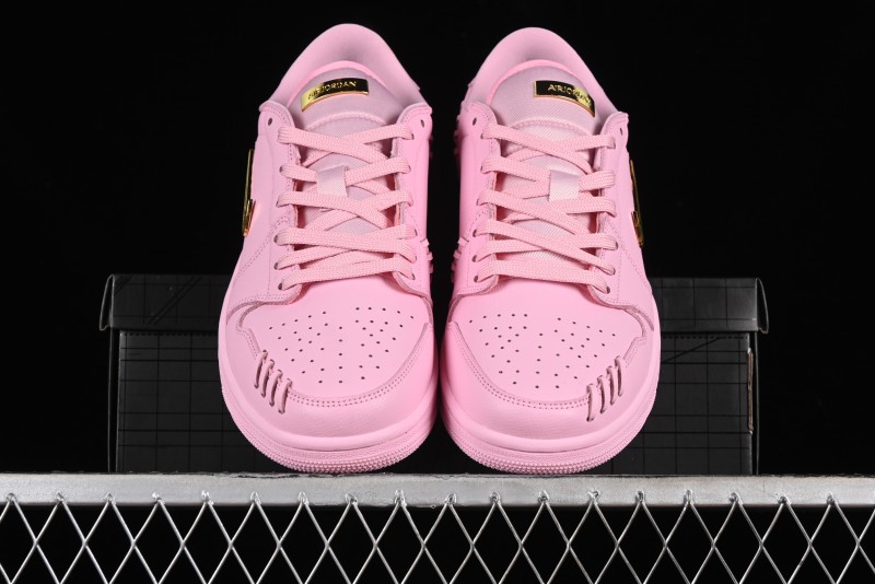 Nike Air Jordan 1 Low "Method of Make" Casual Sneakers with Woven Detailing - FN5032-600