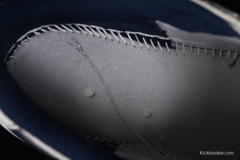 Nike Travis Scott x Fragment Design x Air Jordan 1 Low OG SP AJ1 Supreme Collaboration - Dark Blue Swoosh Low-Top Casual Sneakers - XZ2268-001