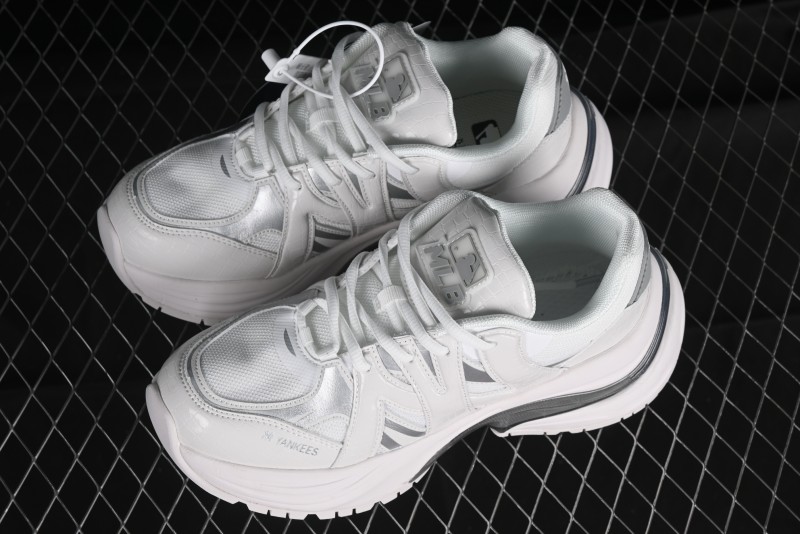 New York Yankees MLB Bigball Chunky Curve Thick Sole Casual Shoes - 3ARNPDL4N50WHS