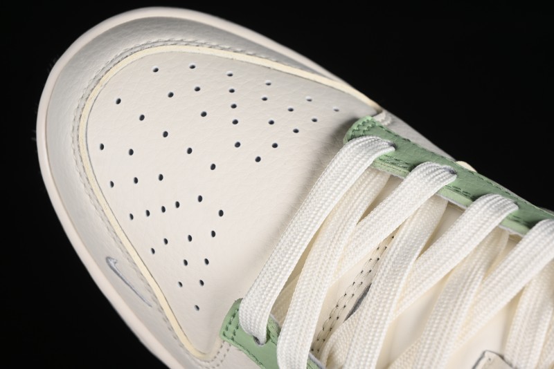 Nike SB Dunk Low Stussy Collaboration - Cream Apple Green Anniversary Custom Low-Top Casual Skate Shoes - XY1688-006