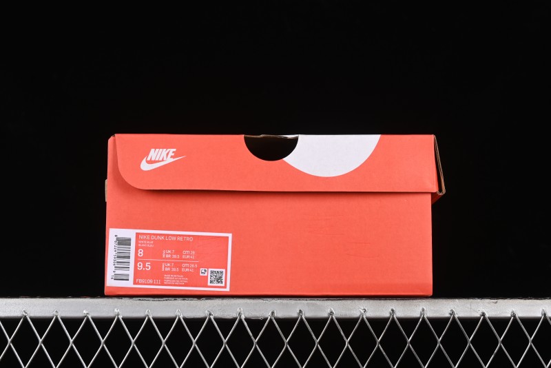 Nike Dunk Low SB Skateboarding Shoes in Black/White/Gold Colorway - FB9109-111