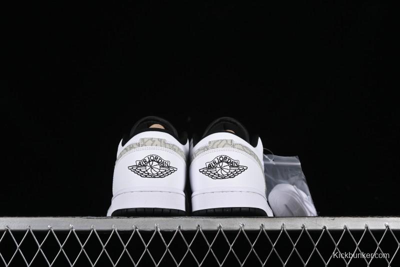 Nike Air Jordan 1 Low AJ1 White Mesh Retro Basketball Shoes - 338145-110