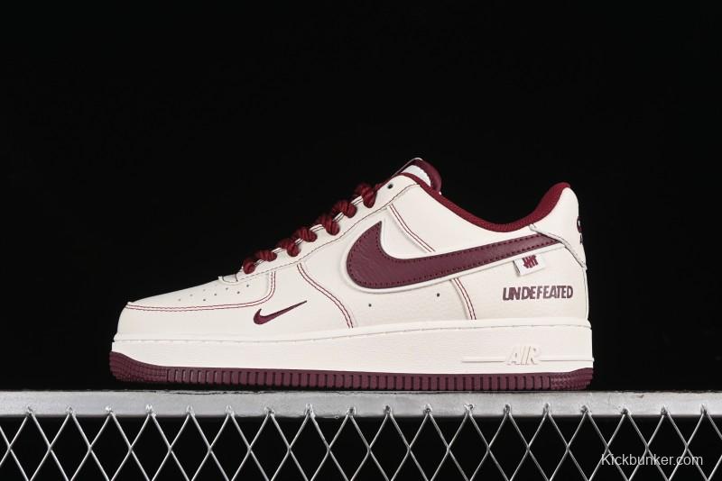 Nike Undefeated Air Force 1'07 Low Casual Sneakers with Custom Leather and Reflective Details - UT2023-206