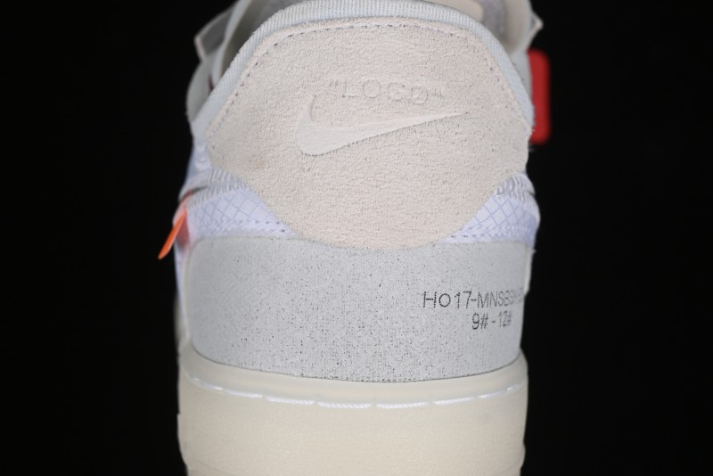Nike Off White x Air Force 1 Low OW Transparent White Sneakers - AO4606-100