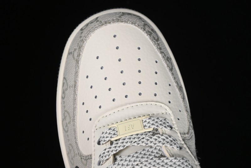 Nike Air Force 1 '07 Low Gucci Collaboration - Ash Grey Low-Top Casual Sneakers BB9577-102