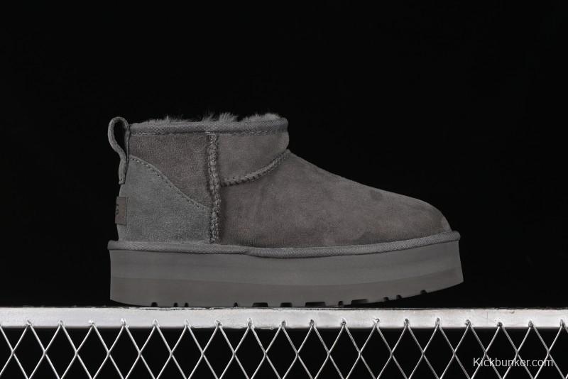 UGG Classic Ultra Mini Platform 3CM Wool Blend Mini Short Boots - 1135092