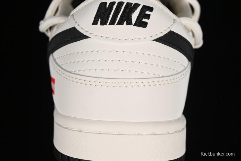 Nike SB Dunk Low Supreme Collaboration - Starry Night Black Engraving Anniversary High-End Custom Low-Top Casual Skate Shoes - JJ5688-108